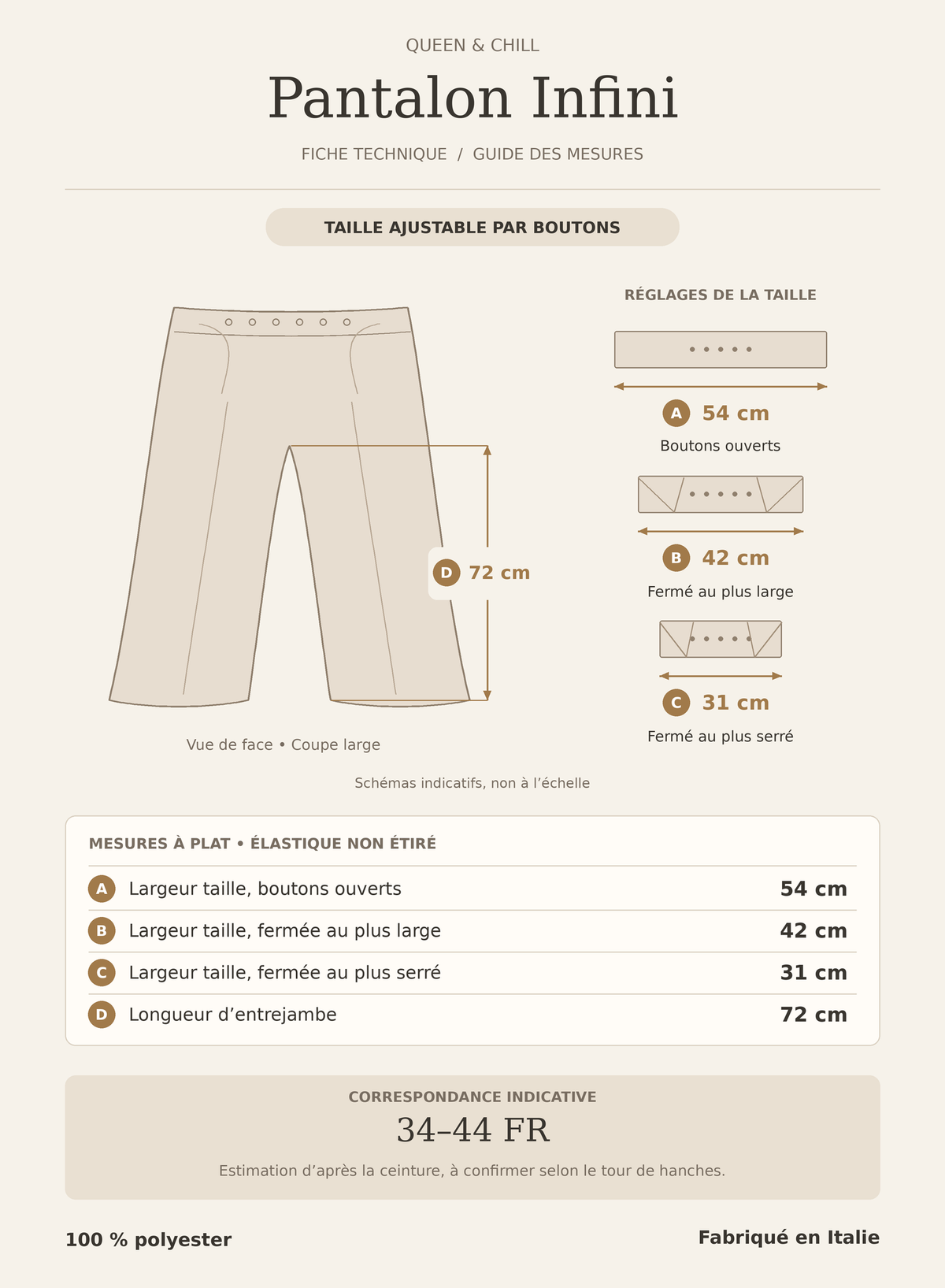 Pantalon Infini