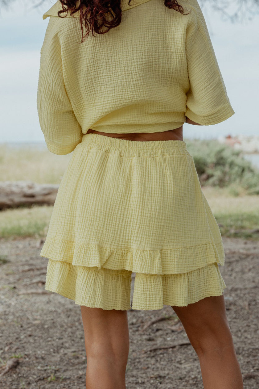 Jupe short bohème