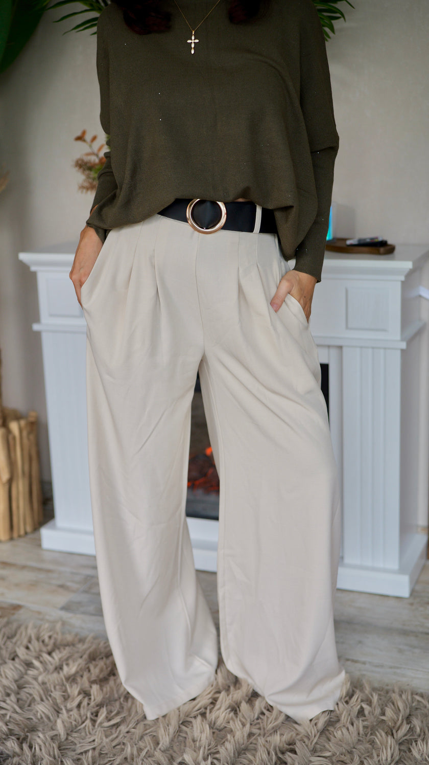 Pantalon Palazzo avec ceinture 💫