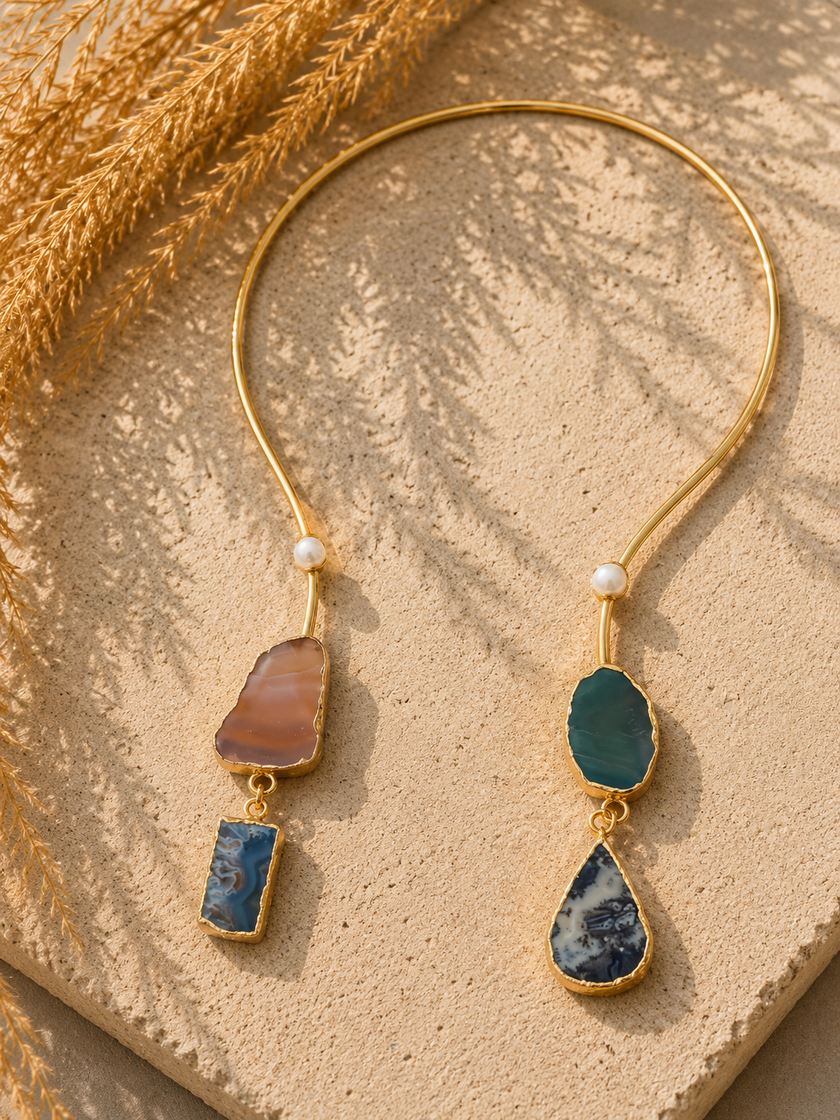 Naïa - Collier en agate naturelle