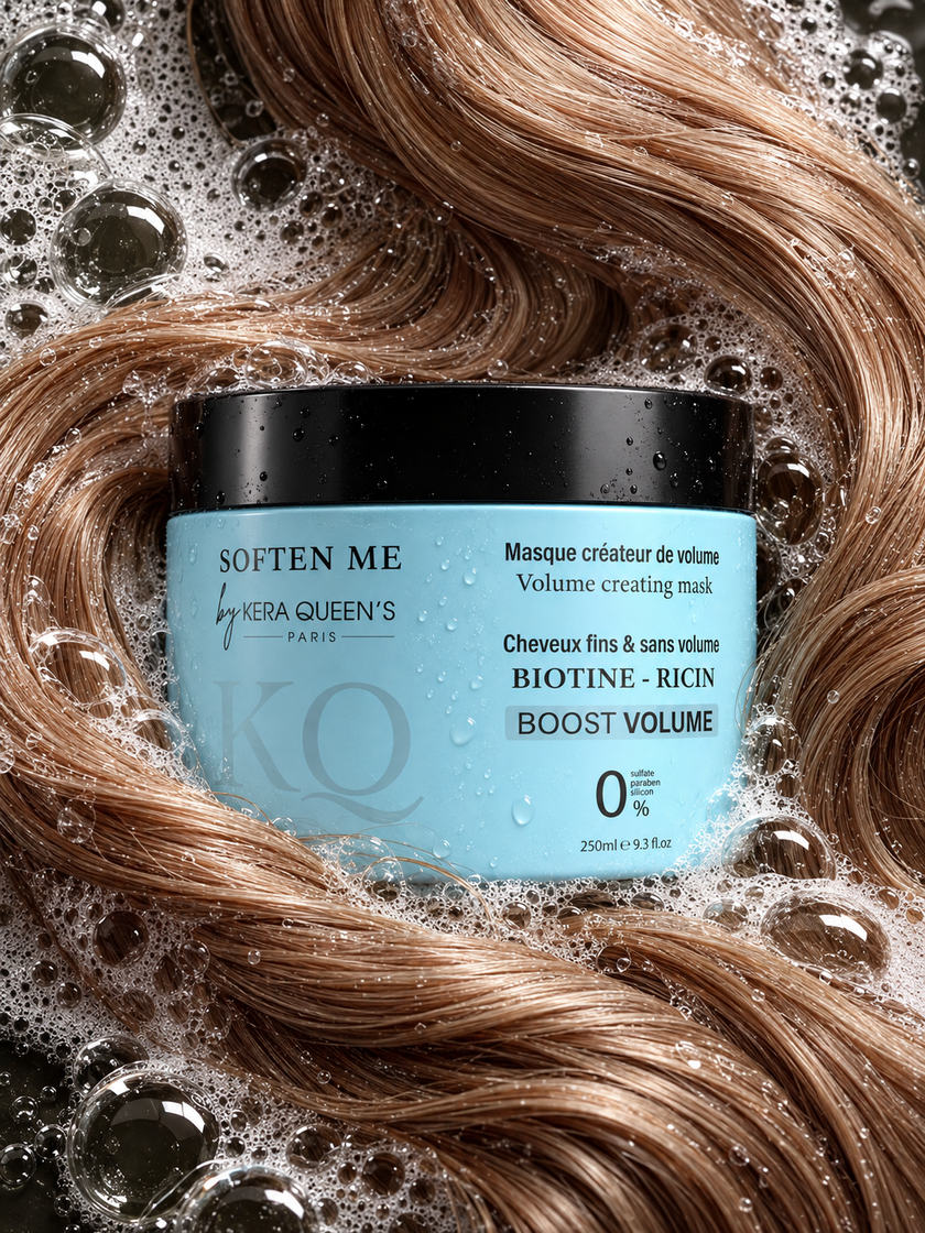 Masque Boost Volume cheveux fins — Biotine & Ricin