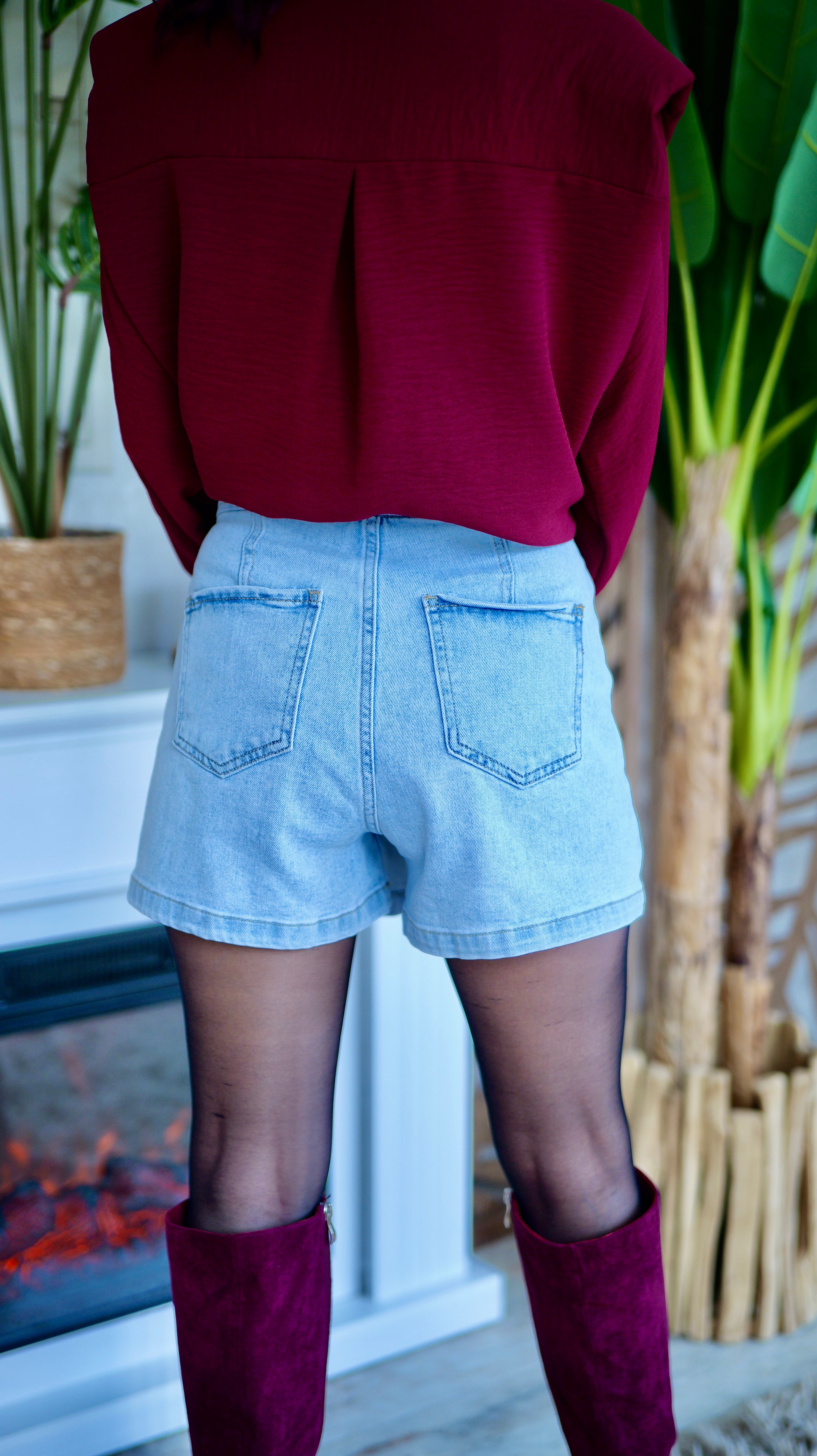 JUPE SHORT EN JEAN