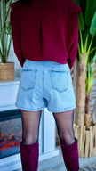 JUPE SHORT EN JEAN