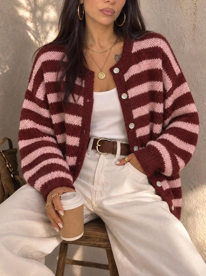 Cardigan à Rayure