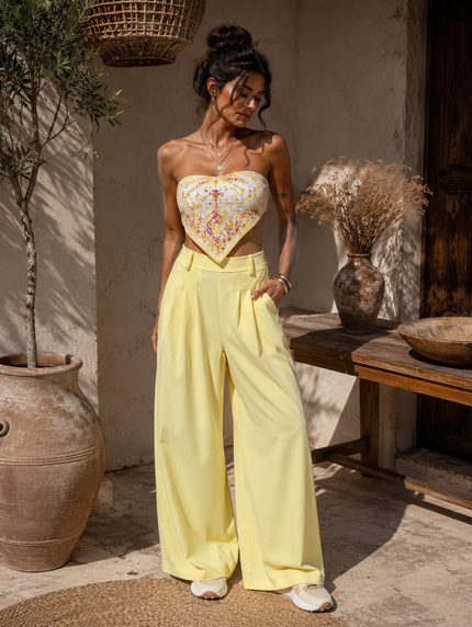 Pantalon Palazzo avec ceinture 💫