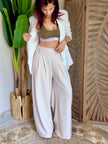 Pantalon Palazzo avec ceinture 💫