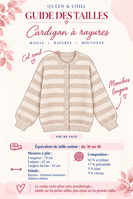 Cardigan à Rayure