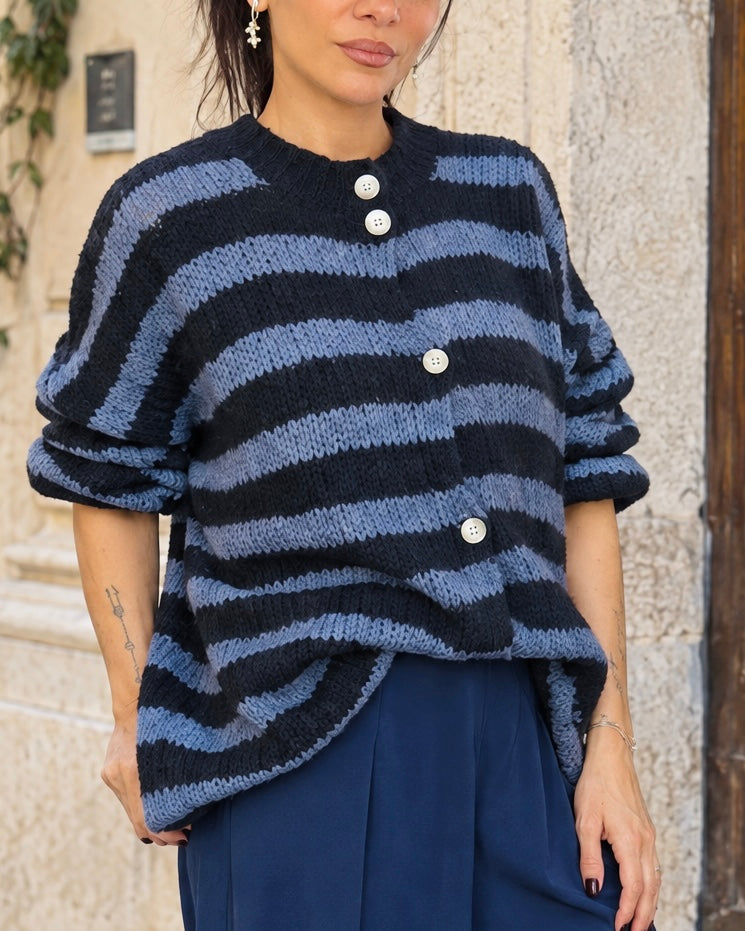 Cardigan à Rayure