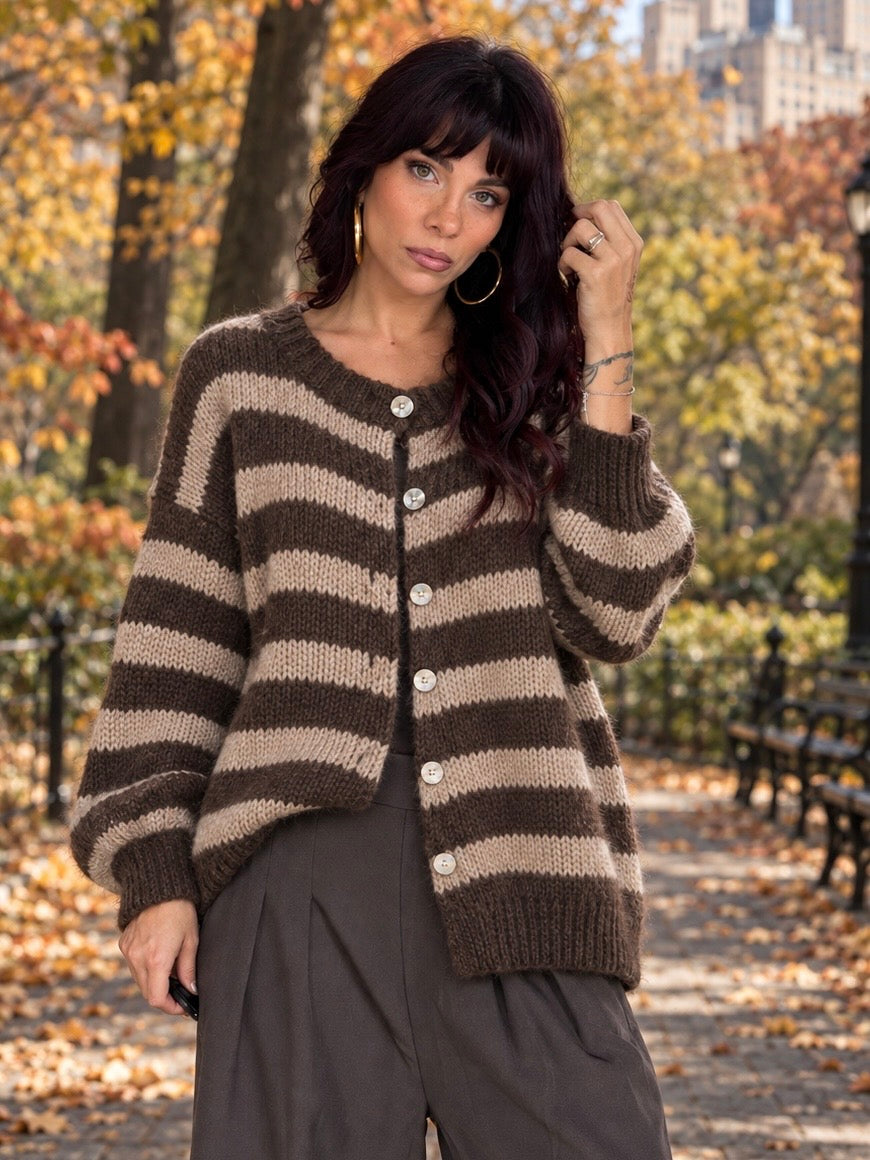 Cardigan à Rayure