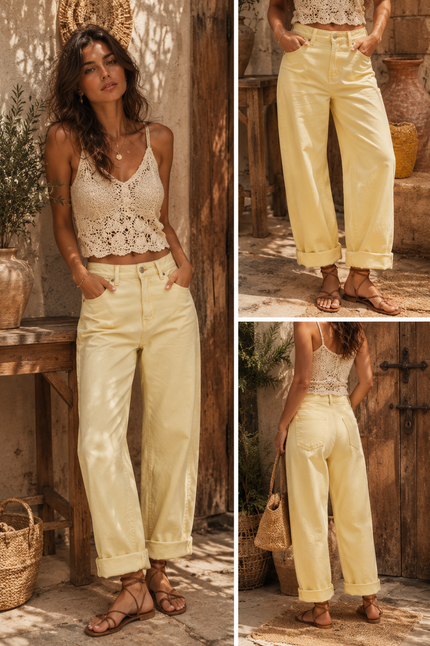 Jean city Jaune