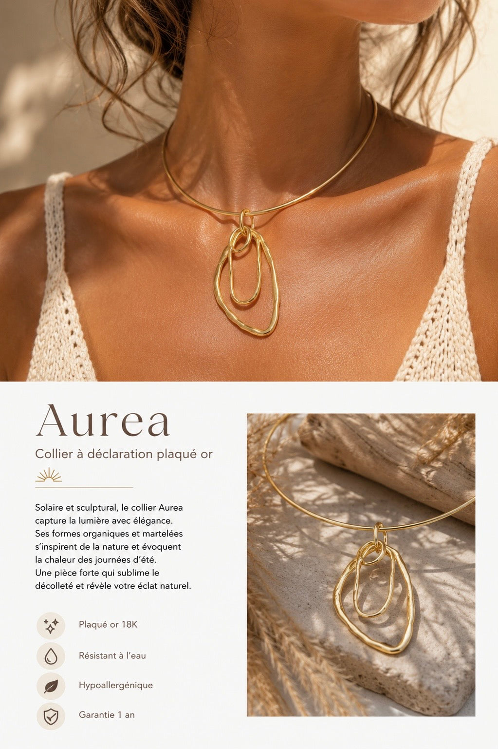 Collier Auréa Plaqué Or