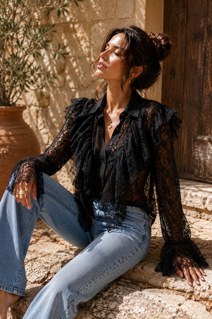 Blouse en dentelle