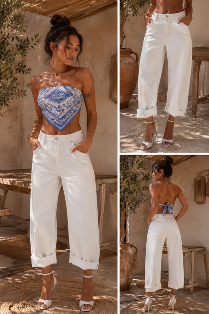 Jean City Blanc