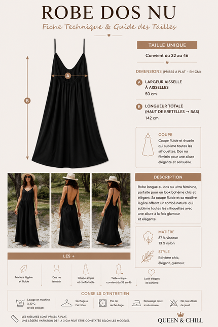 Robe dos nu