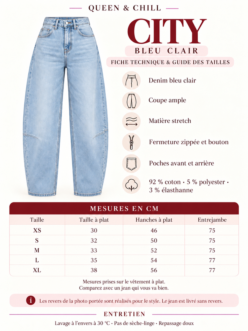 Jean City Bleu Clair