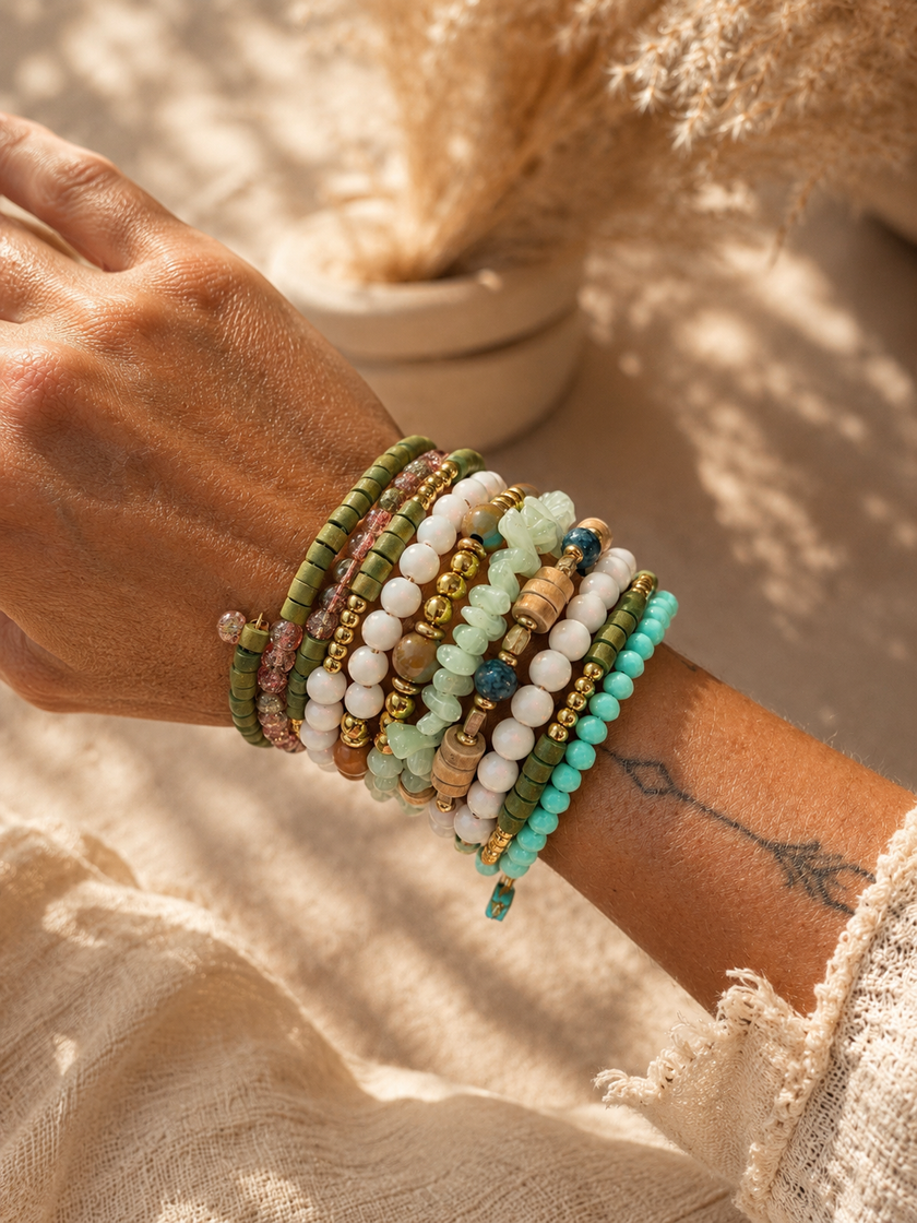 Bracelet Multi-Rangs Océan