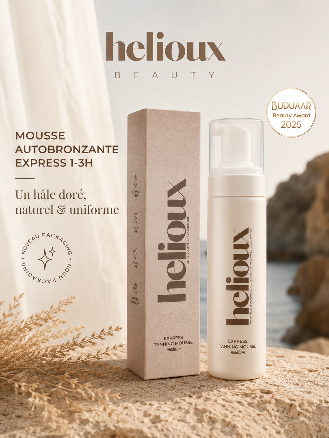 Mousse autobronzante express 1-3 heures