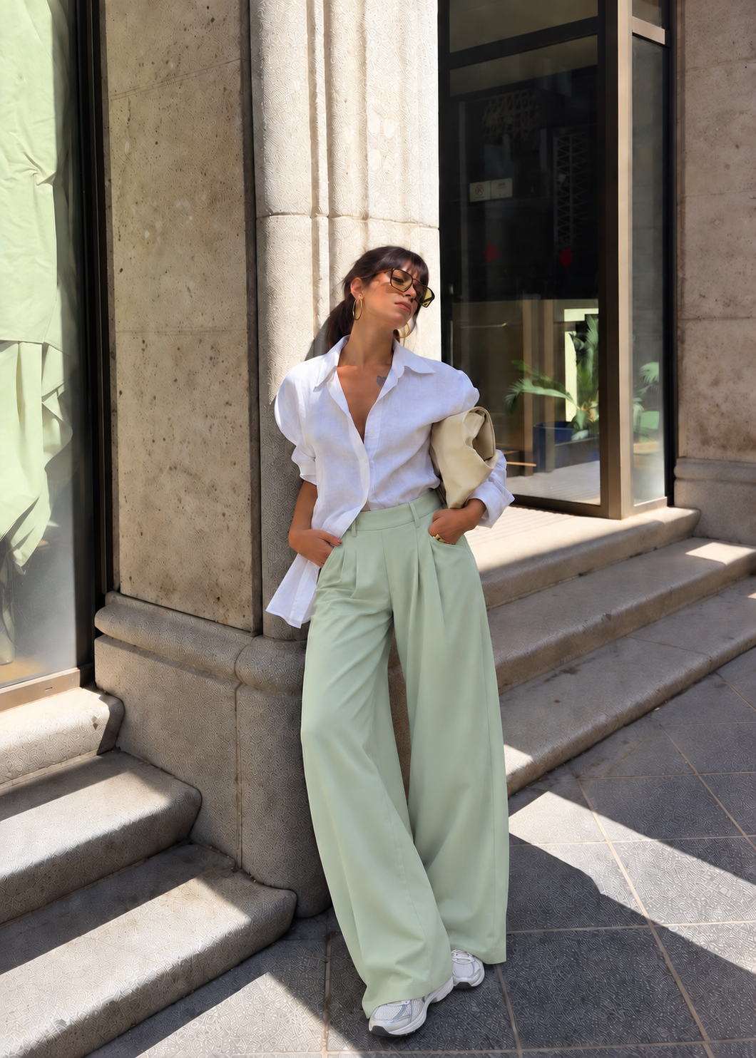Pantalon Palazzo avec ceinture 💫