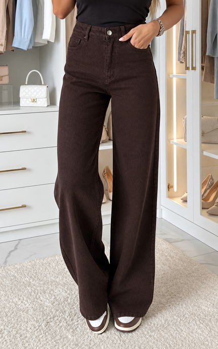 Jean Flare Chocolat