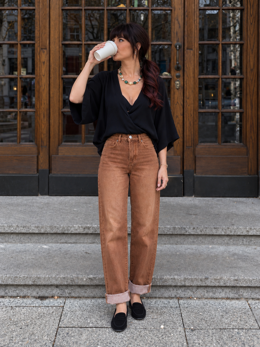 Jean Flare Camel