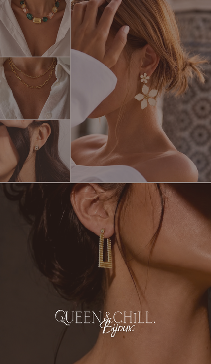 Bijoux femme, colliers, boucles d’oreilles et bracelets – Queen & Chill