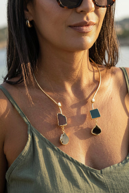 Naïa - Collier en agate naturelle