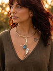 Selene — Collier en agate et perle baroque